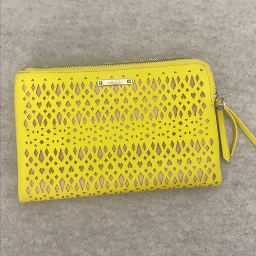 Stella & Dot Yellow Clutch